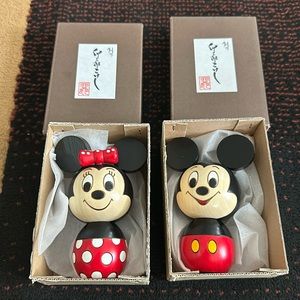 Mikey and Minnie wooden set